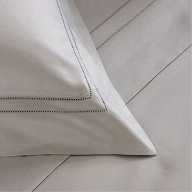 Doppio Ajour Fitted Sheet Grey