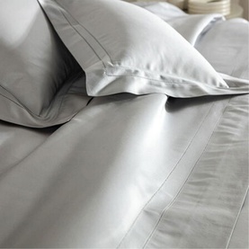 Doppio Ajour Fitted Sheet Grey