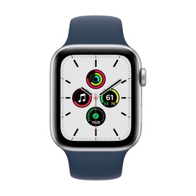 Watch SE GPS, 44mm Silver Aluminium Case With Abyss Blue Sport Band - Regular