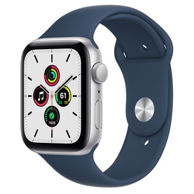 Watch SE GPS, 44mm Silver Aluminium Case With Abyss Blue Sport Band - Regular