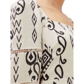 Ikat Printed Tie Back Dress