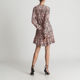 January Floral Print Flippy Dress