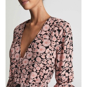 January Floral Print Flippy Dress
