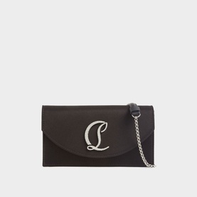 Loubi 54 Small Satin Clutch Bag