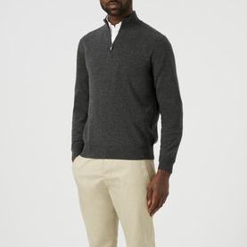 Half-Zip Cashmere Sweater