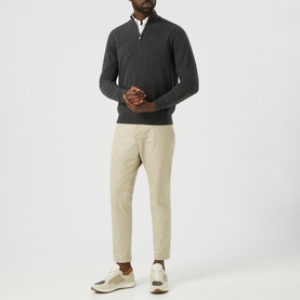 Half-Zip Cashmere Sweater