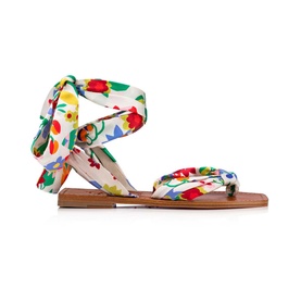 Niloofar Crepe Satin Sandals