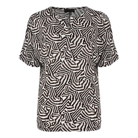 Isabelle Zebra Print Jersey Top