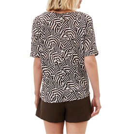 Isabelle Zebra Print Jersey Top