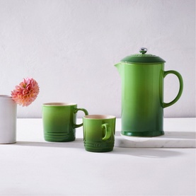 Stoneware Cafetiere With Metal Press 1L