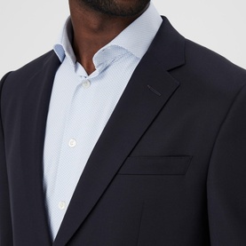 Single-Breasted Wool Jacket