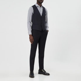 Genius Slim Fit Wool Waistcoat