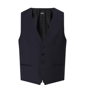 Genius Slim Fit Wool Waistcoat