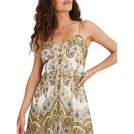 Francesca Print Midi Dress