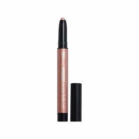 IT COSMETICS Superhero No-Tug Shadow Stick in Silk Armour pearl, rose-nude eyeshadow pencil with black cap shown uncapped