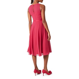 Della Spot Print Fit & Flare Dress