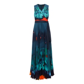 Adriana Print Pleated Maxi Dress
