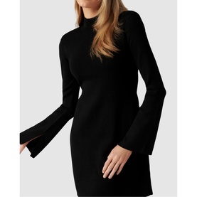 Leyla Extended Shoulder Knit Dress