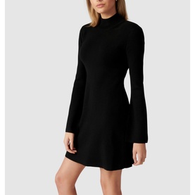 Leyla Extended Shoulder Knit Dress
