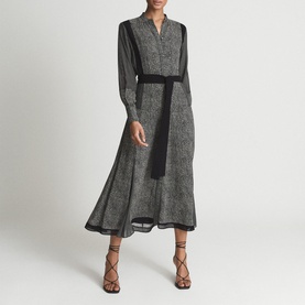 Tanis Mix Print Midi Dress