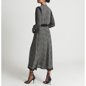 Tanis Mix Print Midi Dress