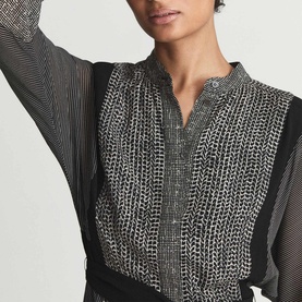 Tanis Mix Print Midi Dress