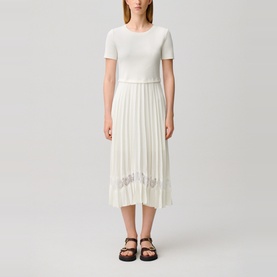 Teli Pleated Midi Dress