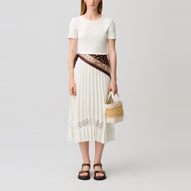 Teli Pleated Midi Dress