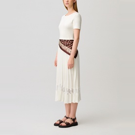 Teli Pleated Midi Dress