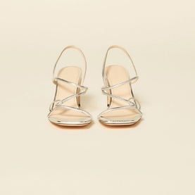 Metallic Heeled Sandals