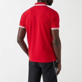 Cotton Polo Shirt with Logo Detailing