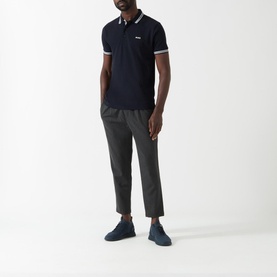 Cotton Polo Shirt with Logo Detailing