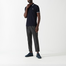 Cotton Polo Shirt with Logo Detailing