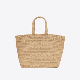 Rive Gauche Raffia Tote Bag