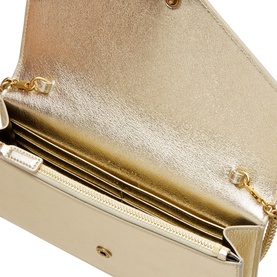 Envelope Leather Chain Wallet