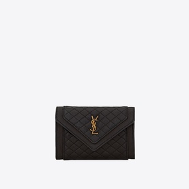 Gaby Small Quilted Leather Envelope Wallet