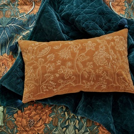 Honeysuckle & Tulip Cushion Saffron