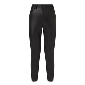 Faux Leather Five Pocket Leggings