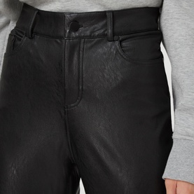 Faux Leather Five Pocket Leggings