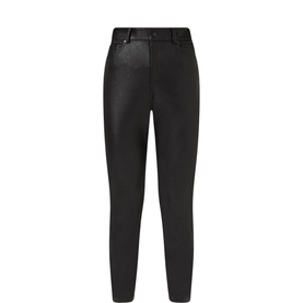 Faux Leather Five Pocket Leggings