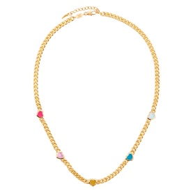 Jelly Heart Charm Necklace