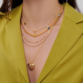 Jelly Heart Charm Necklace