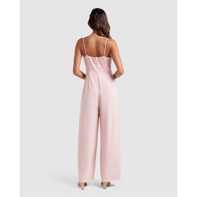 Ebony Satin Cowl Neck Jumpsuit