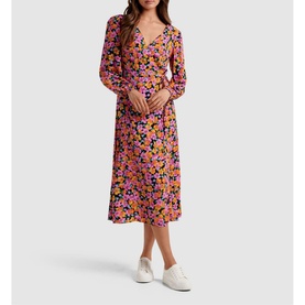 Nova Midi Wrap Dress
