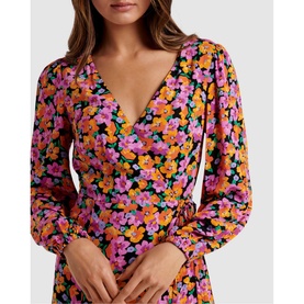 Nova Midi Wrap Dress