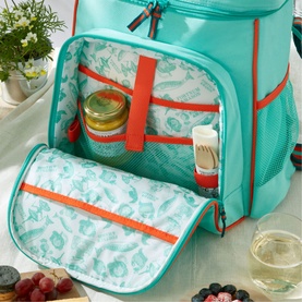 Fortnum's Backpacker's Picnic Bag, Eau de Nil