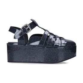 Glitter Wedge Sandals
