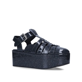 Glitter Wedge Sandals