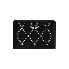 ZV Pass Leather Studded Card Holder