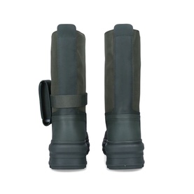 Hunter Killing Eve Short Hunting Boots in green, rear view showing detachable ankle strap with pouch and rubber sole